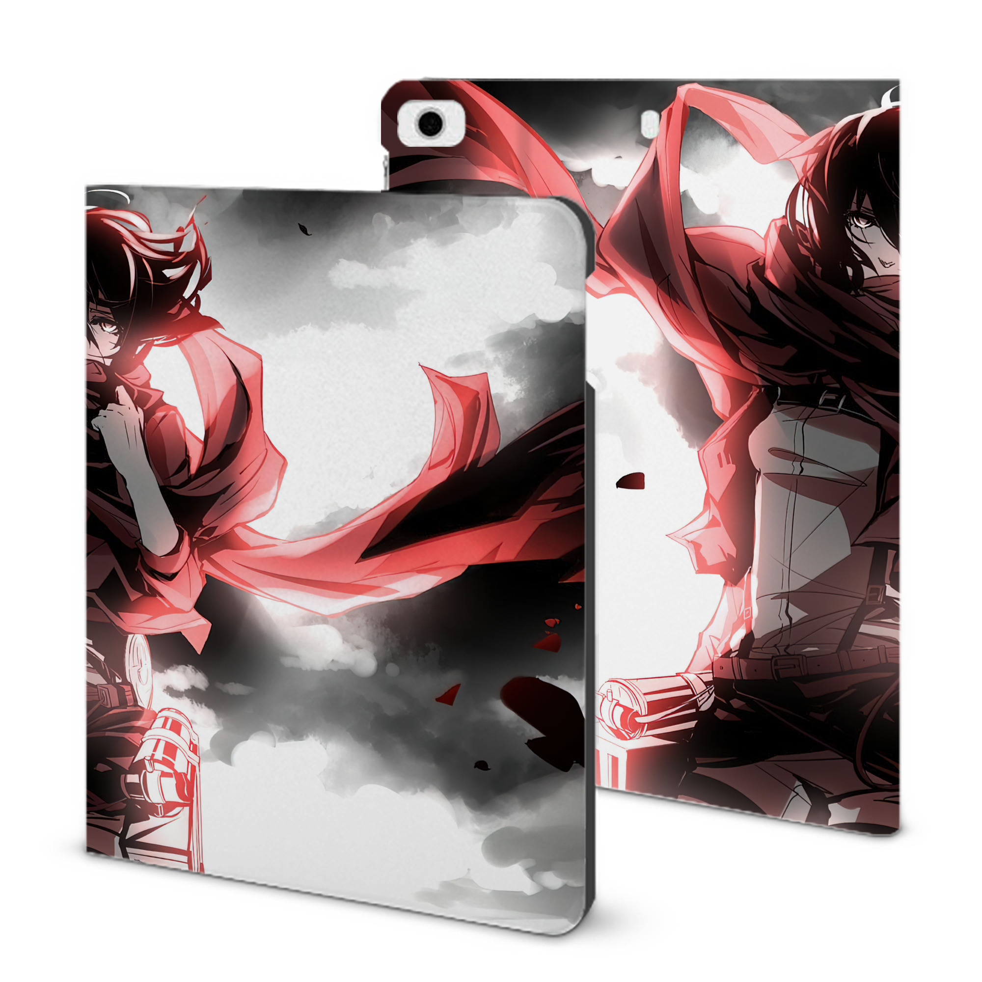 （画像用） 進撃の巨人 Attack on Titan IPad ケース ブック型 PUレザー TPU 耐衝撃 軽量 薄型 ペン収納なし 全面保護 IPad 各モデル対応